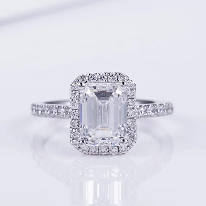 Hip Hop Jewellery With IGI Certificate Engagement Ring PT950 Lab Grown Diamond Wedding Ring