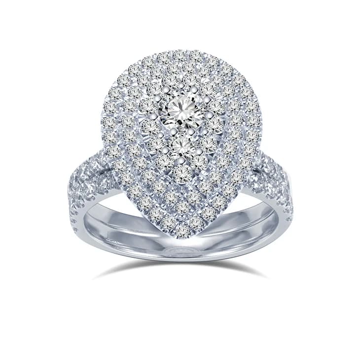 IGI 18K Gold Round Cut Lab Diamond Rings IGI Wedding Diamond Engagement Ring Setting