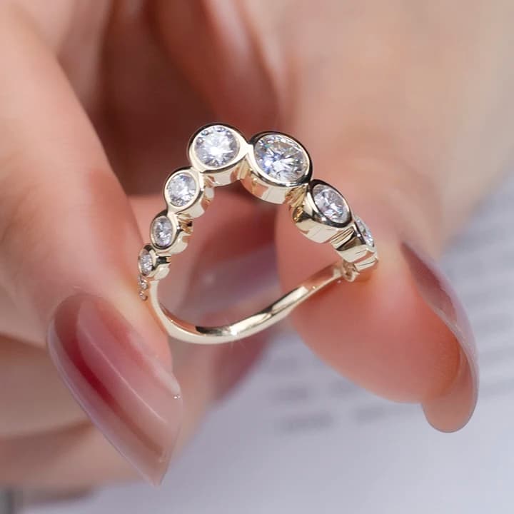 Fashion Style MSR-1012 10k Gold Diamond Ring Wedding Ring for Women 10K Gold