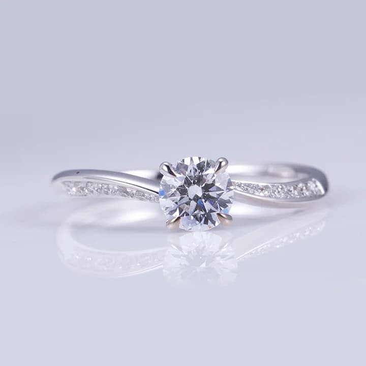 MSR-1044 Gold Rings for Women 18k Real Gold Diamond Rings