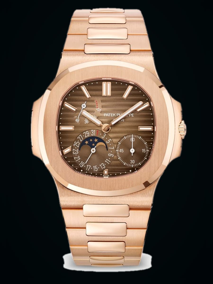 Patek Philippe Nautilus — official Patek Philippe imagery on dark ground