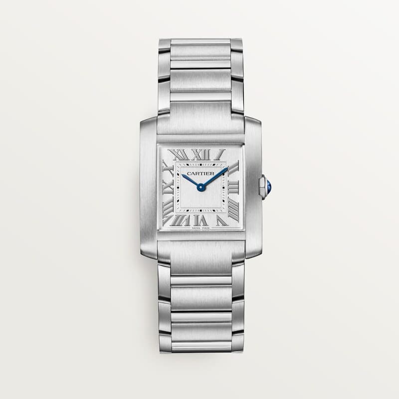 Cartier Tank Française WSTA0105 — official Cartier imagery (© Cartier)