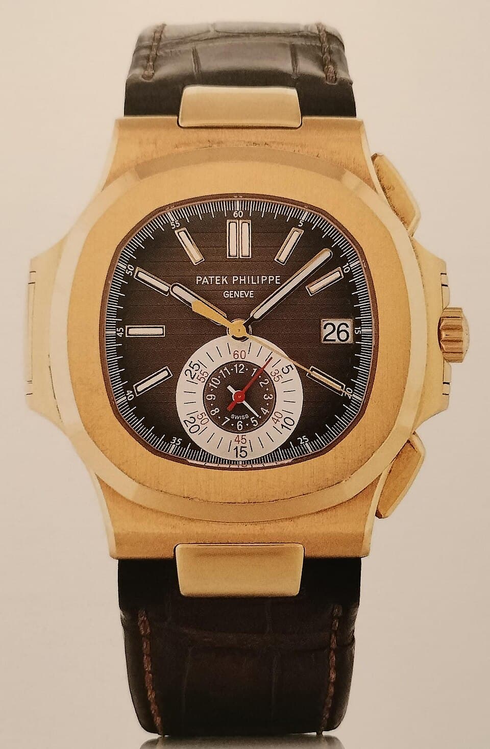 Patek Philippe Nautilus flyback chronograph ref. 5980 in rose gold