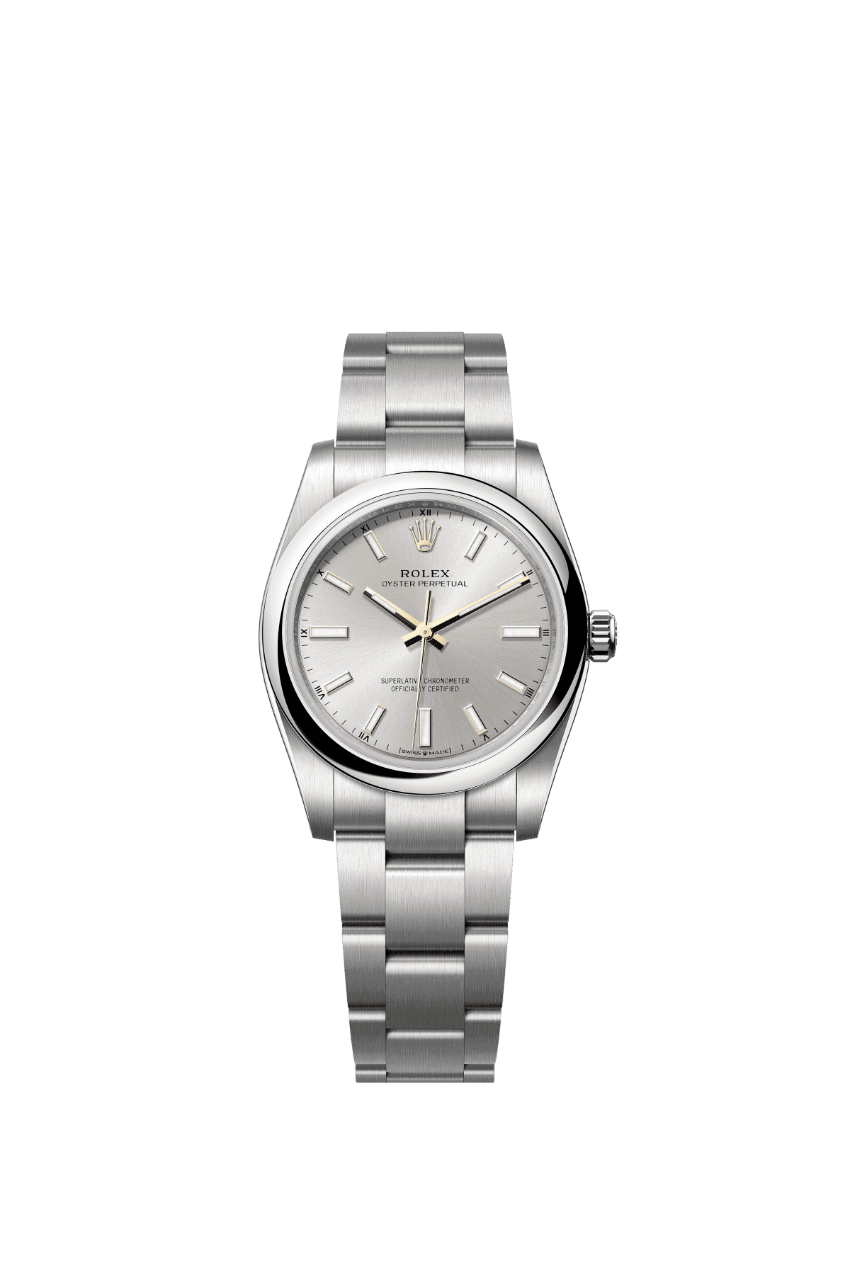 Rolex Oyster Perpetual 34 124200 — official Rolex imagery (© Rolex)