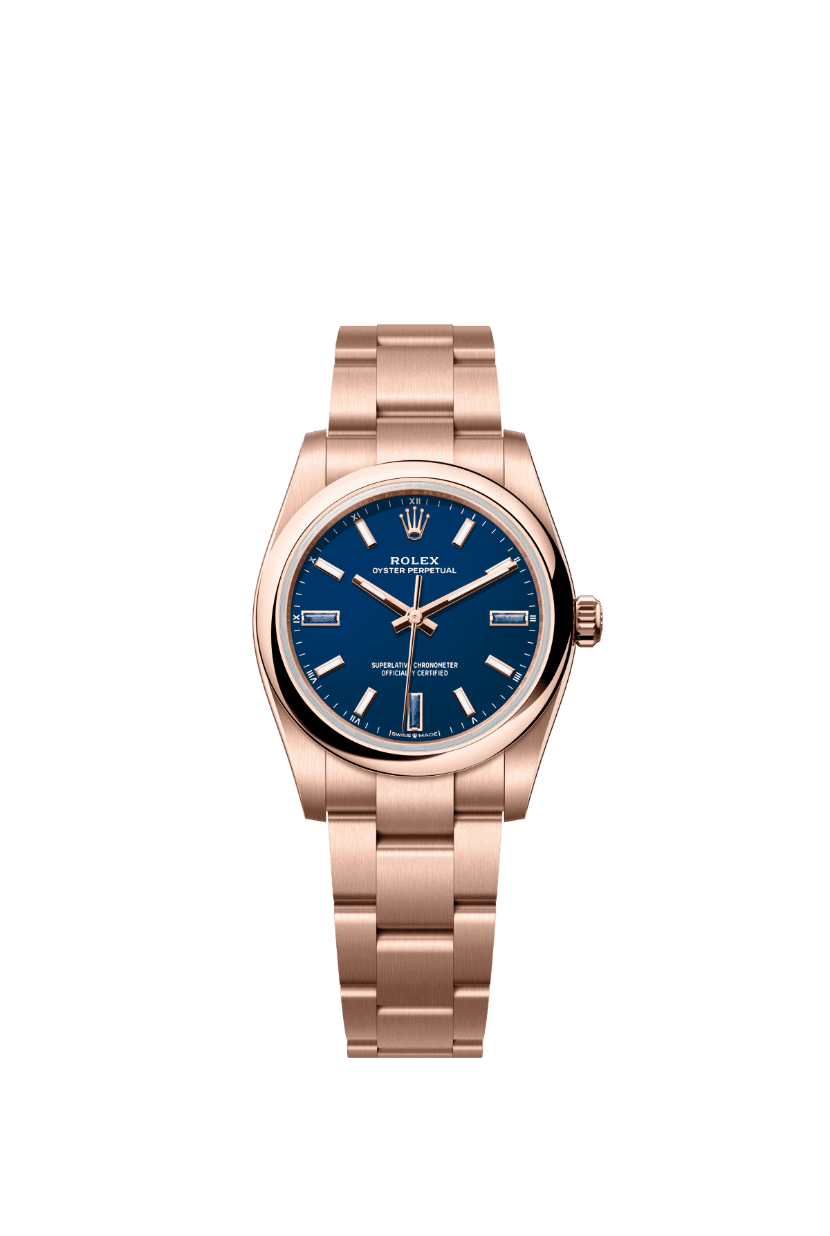 Rolex Oyster Perpetual 34 124205 — official Rolex imagery (© Rolex)