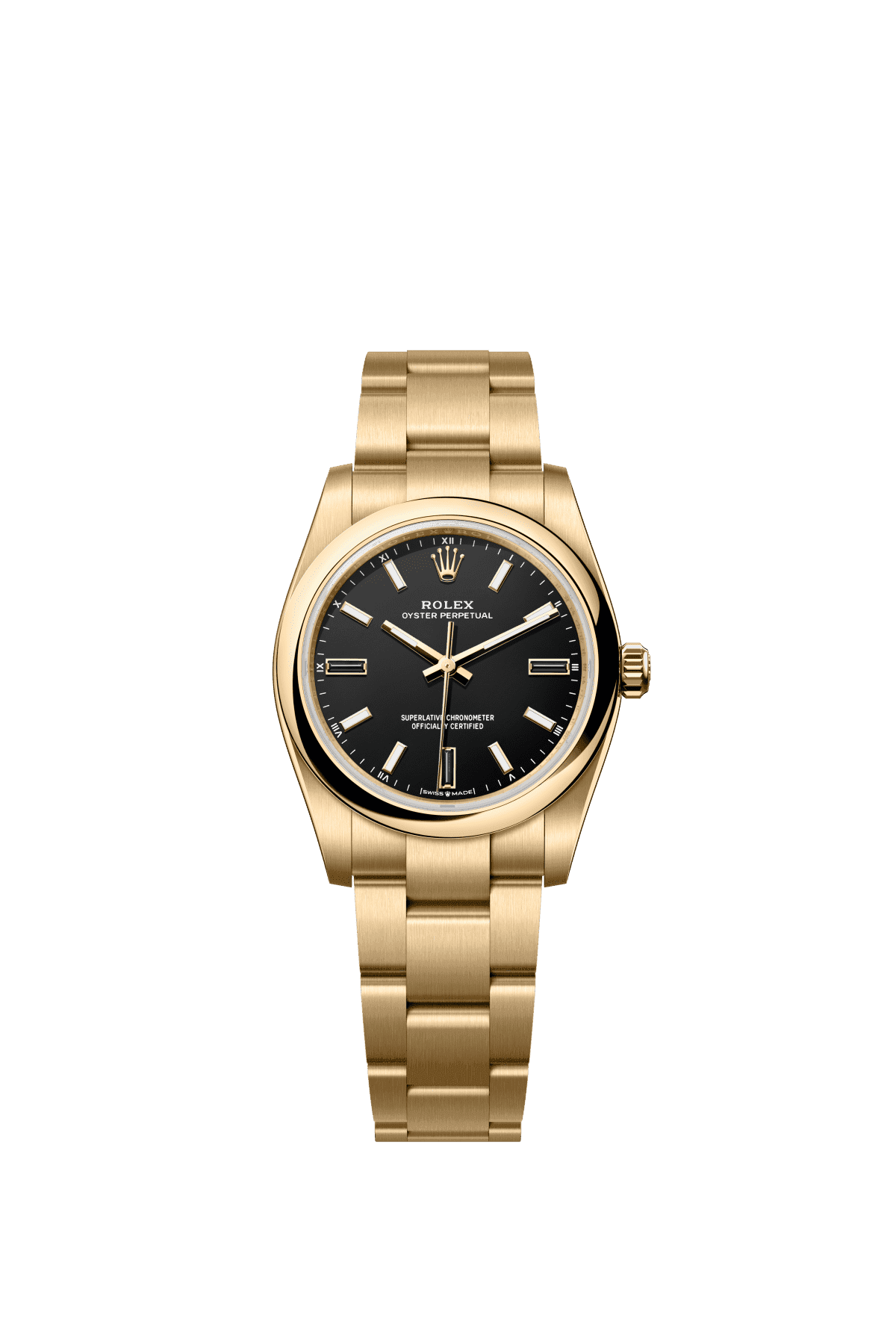 Rolex Oyster Perpetual 34 124208 — official Rolex imagery (© Rolex)