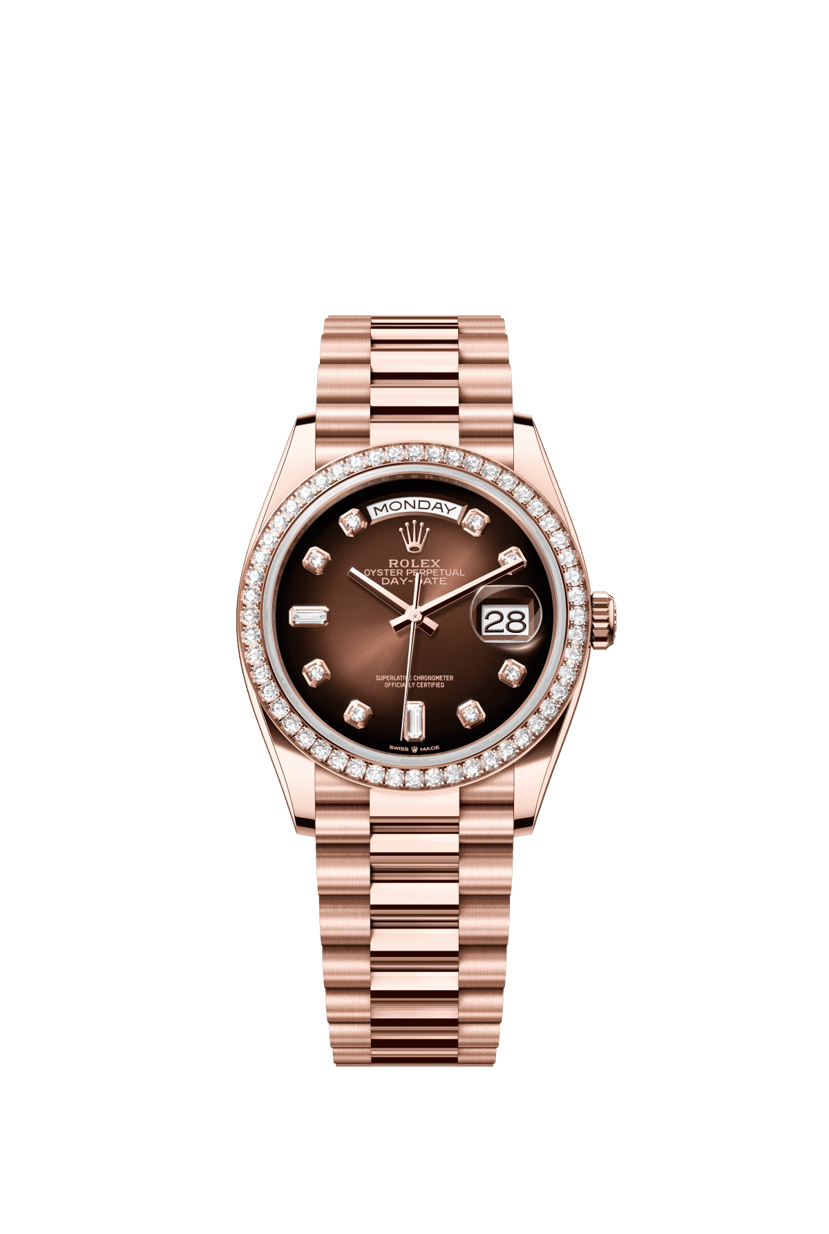 Rolex Day-Date 36 128345RBR — official Rolex imagery (© Rolex)