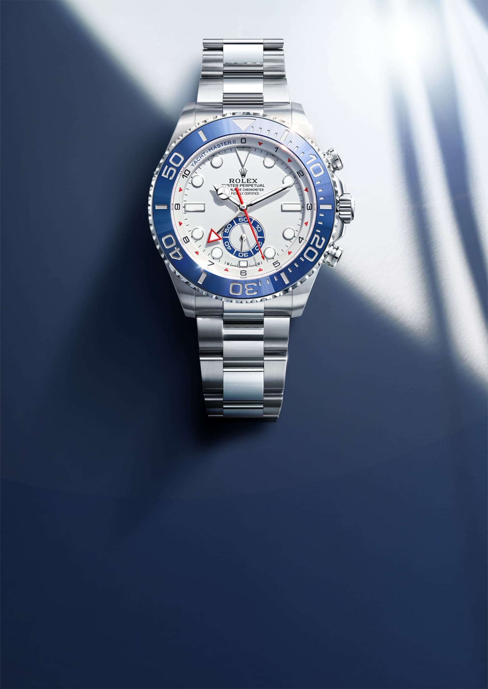 Rolex Yacht-Master II — official family imagery (© Rolex); exact reference confirmed on enquiry