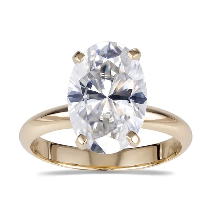 MS-392 Lab Created Diamond Solitaire 14k 18K Real Gold Jewellery 1carat 1.5carat 2carat Oval Lab Grown Diamond Jewellery Ring