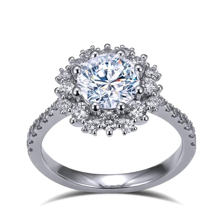 Messi Customized Jewellery 18K 1CT IGI Lab Diamond Ring Wedding Diamond Engagement Ring