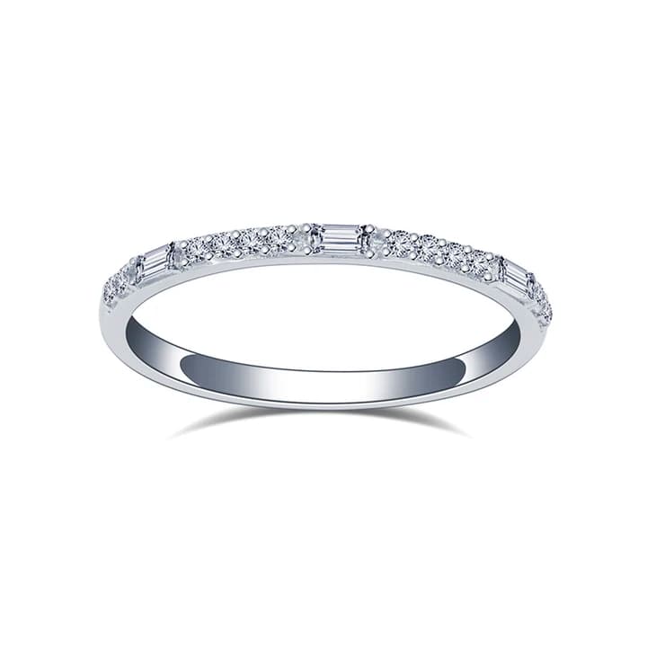 Messi Fine Jewellery S925 Sterling Silver Ring Women Jewellery Lab Grown Diamond Ring