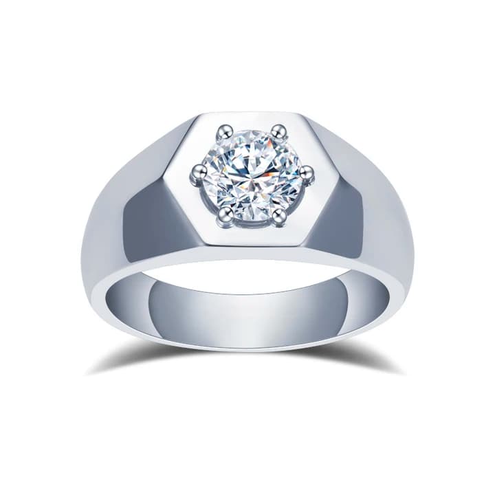 Hip Hop Jewellery S925 10k 14k 18k With Lab Grown Diamond Man Wedding Ring Solid Gold Diamond Wedding Ring for Man