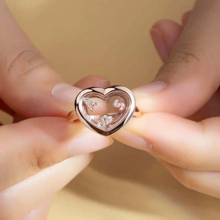 Engagement Ring Lab Grown Diamond Rose Gold Ring Heart Ring Lab Diamond 18k Wedding Jewellery