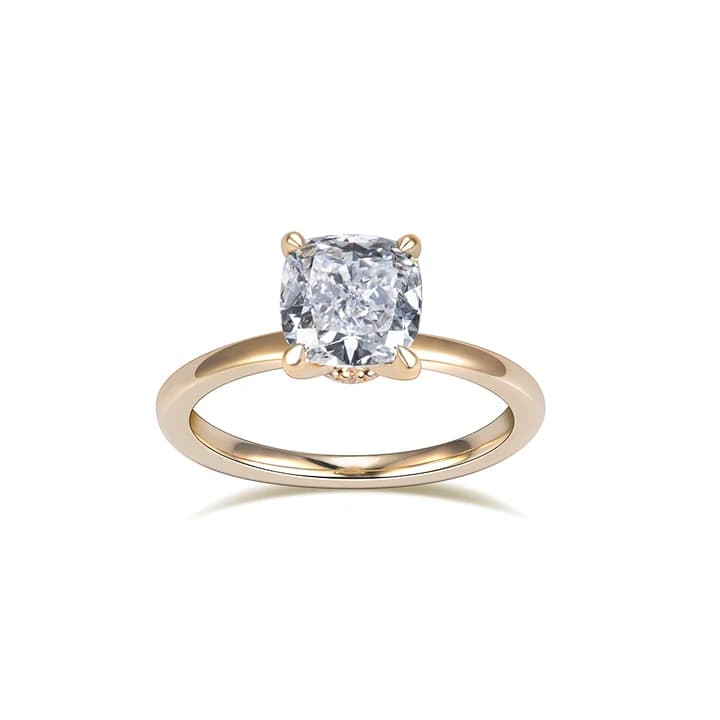 IGI PT950 9k 14k 18k Gold Wedding Diamond Engagement Ring Lab Grown Diamond Solitaire Rings