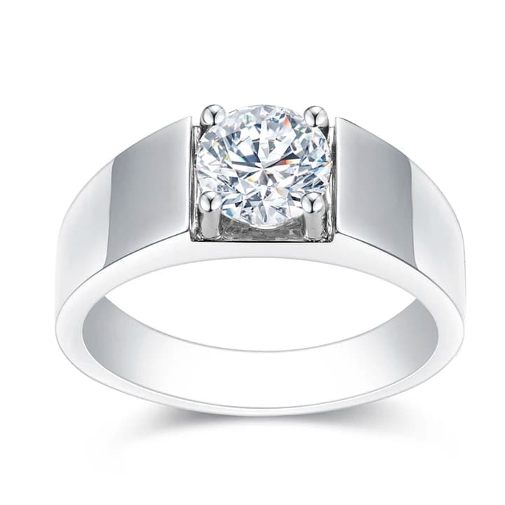 MSR-1033 IGI Certificate 2ct Custom Wedding Ring for Man 18K Gold Lab Grown Diamond Ring