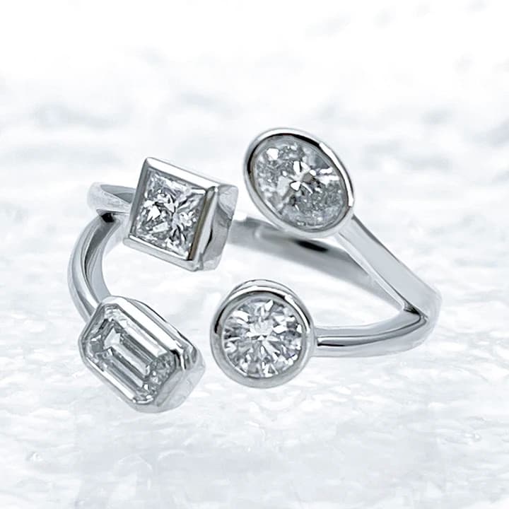 MSR-1098 14K Gold Lab Diamond Fine Jewellery Rings Diamond Rings