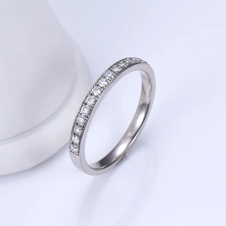MSR-1132 14K Lab Diamond Ring Eternity Ring Engagement Wedding Band Classic Gift Band