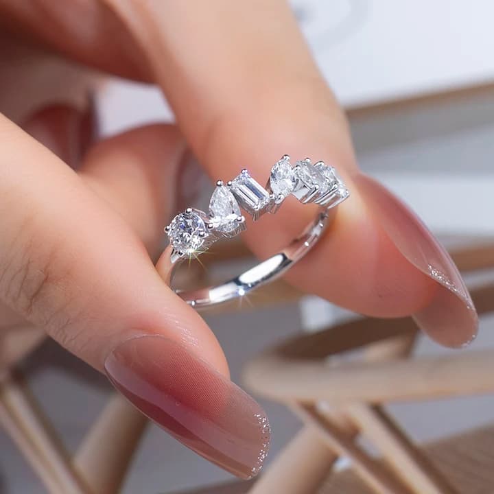 MSR-1302 Fine Ring Jewellery 18k Solid Gold Engagement Ring Jewellery Lab Grown Diamond Ring