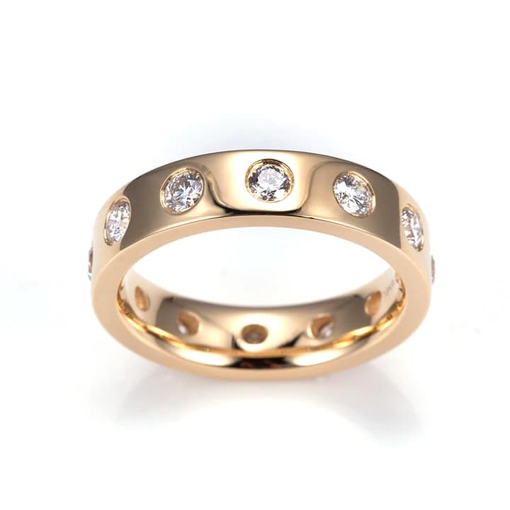 MSR-1347 Customization 9K\/10K\/14K\/18K Yellow Gold CVD HPHT Lab Grown Diamond Men Ring