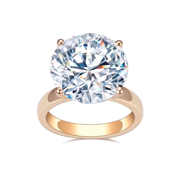 MSR-1421 18k Customized 8ct G VVS2 CVD HPHT Round Lab Grown Diamond Jewellery Ring