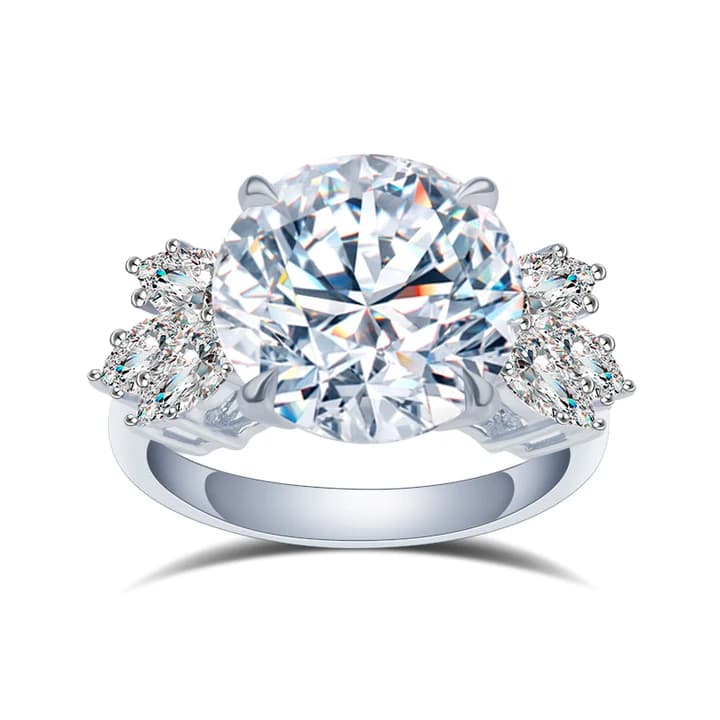 MSR-1447 18K Gold Customized 6ct D VS CVD HPHT Oval Lab Diamond Butterfly Ring Jewellery