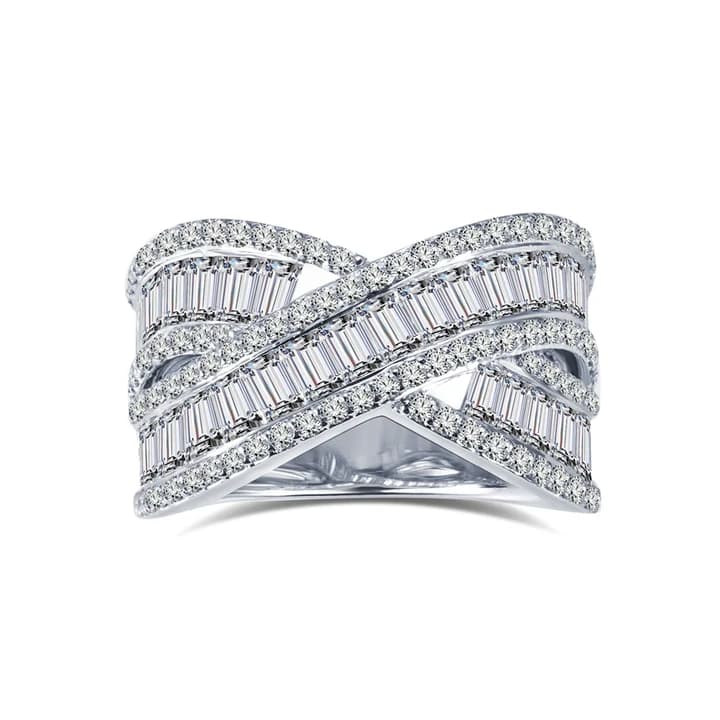 MSR-1607 18K Customized HPHT Lab Grown Diamond Eternity Ring