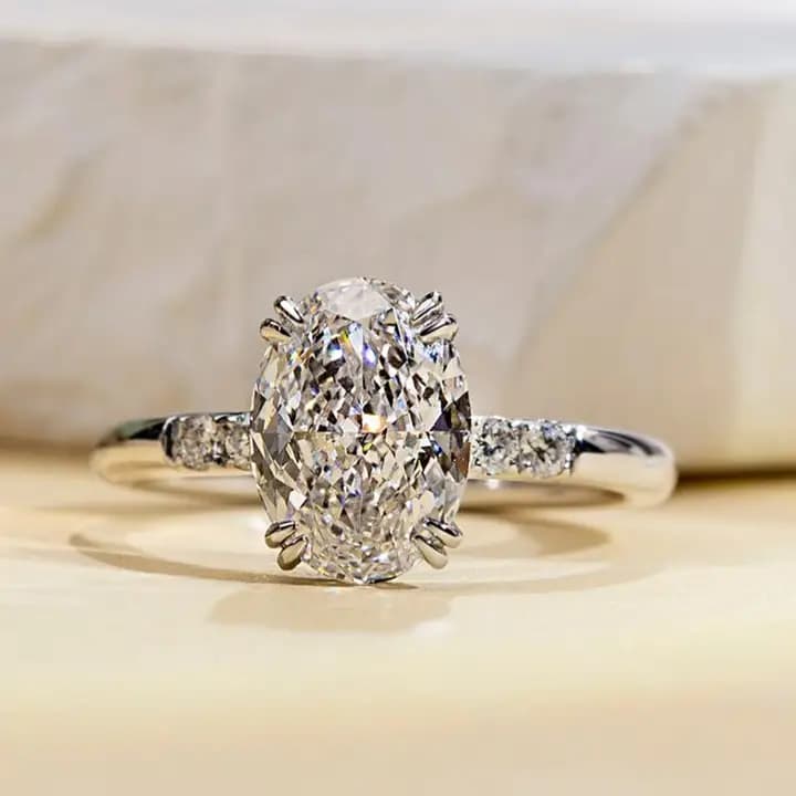 MSR-1687 18k Solid Gold Jewellery Gift IGI Certificate Diamond Engagement Ring Wedding Ring Lab Grown Diamond Ring
